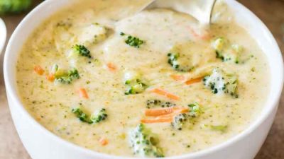 Slow Cooker Broccoli Cheddar Soup Recipe