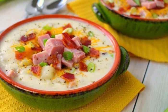 Simple potato soup crock pot recipe