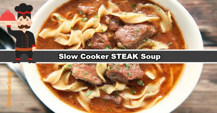 Beef steak soup recipe