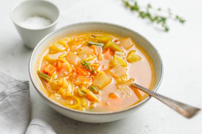 Vegetable soup with vegetable broth recipe