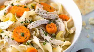 Simple chicken noodle soup recipe crock pot