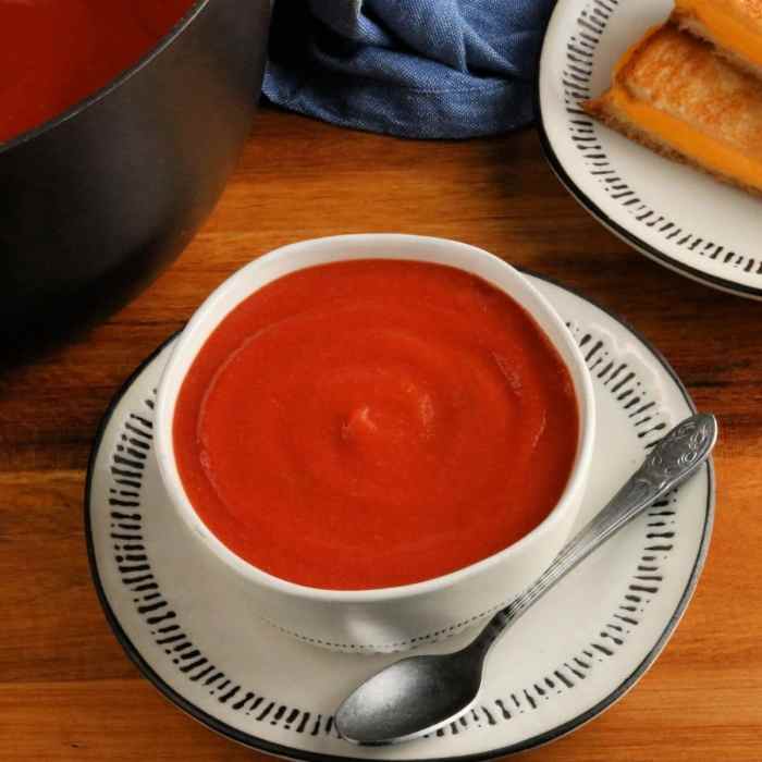 Soup without tomatoes recipe