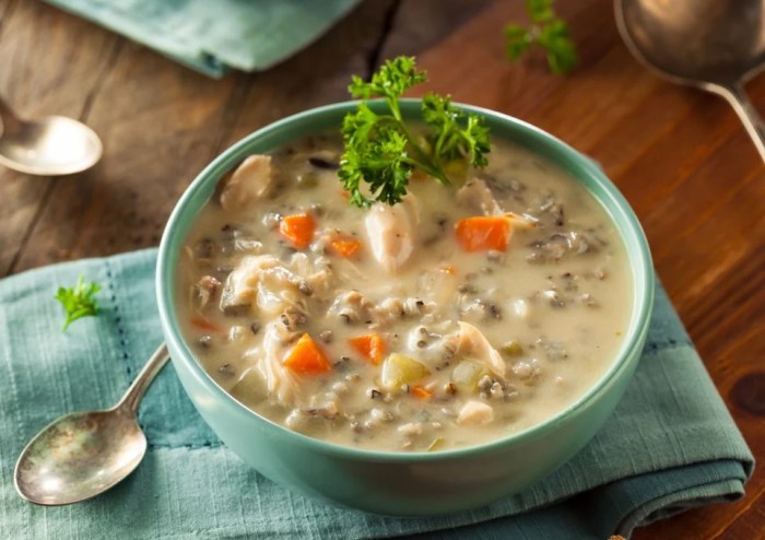 Wild rice and turkey soup recipe