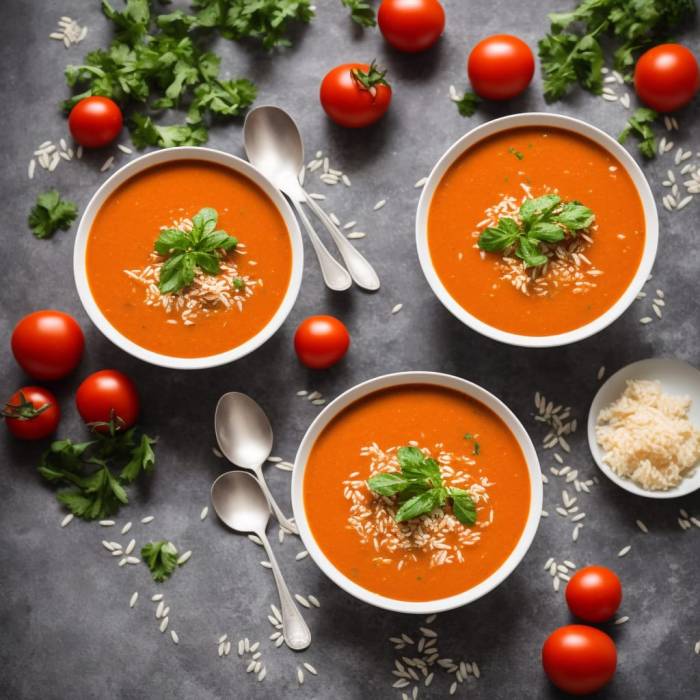 Tomato and rice soup recipe