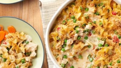 Tuna noodle casserole soup mushroom rice cream recipe without recipes top classic spruce